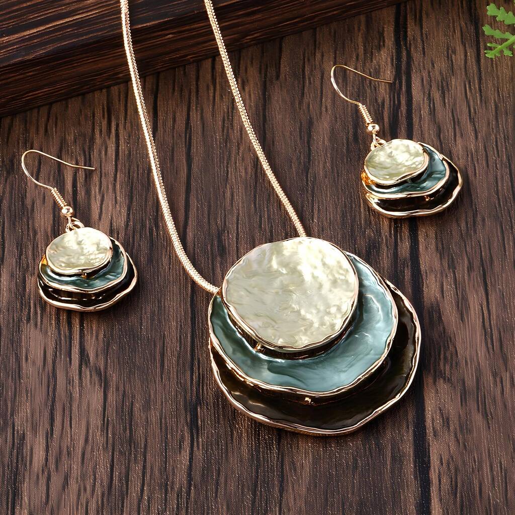 Boho Jewellery Gift Set Layered Earrings And Necklace By Unique's Co. |  notonthehighstreet.com