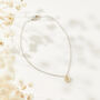 Fine Solid White Gold Sapphire Heart Bracelet, thumbnail 2 of 6