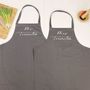 Mr And Mrs Personalised Apron Script Style, thumbnail 7 of 10