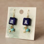 Lapis Lazuli Blue Charm Earrings, thumbnail 4 of 6