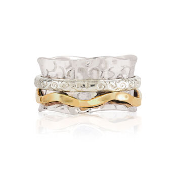 Aura Magic Sterling Silver Spinning Ring, 2 of 12