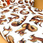 Red Squirrel Watercolour Wrapping Paper, thumbnail 8 of 12