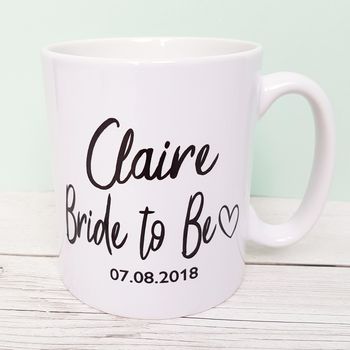 Personalised Bride To Be Ceramic Mug, 2 of 4