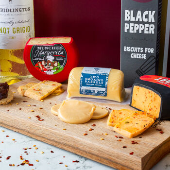 Luxury Cheese And Wine Gift Hamper, 2 of 3