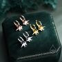 Parasaurolophus Dinosaur Dangle Hoop Earrings, thumbnail 6 of 11