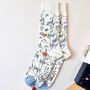 Pick Your Favourite Floral Star Sign Socks In A Box, thumbnail 3 of 10
