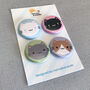 Kawaii Cats Badge Set, thumbnail 3 of 5
