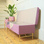 Bespoke Fabric Covered Storage Bench, thumbnail 3 of 12