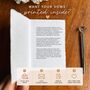 Personalised Wedding Vow Cards His And Her Vow Books, thumbnail 4 of 10