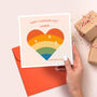 Personalised Rainbow Heart Valentine's Card, thumbnail 6 of 6