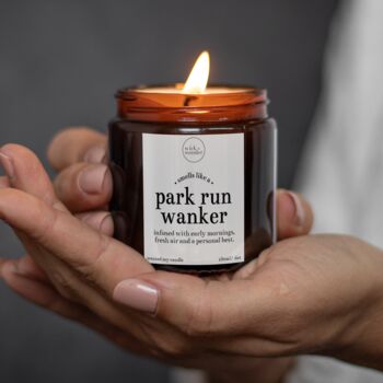 Park Run Wanker Candle, Parkrun Gifts, Running Gifts, 3 of 12