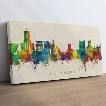 Guildford Skyline Cityscape Art Print, 10 of 12