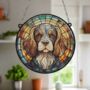 Cavalier King Charles Spaniel Stained Glass Effect Suncatcher, thumbnail 4 of 6