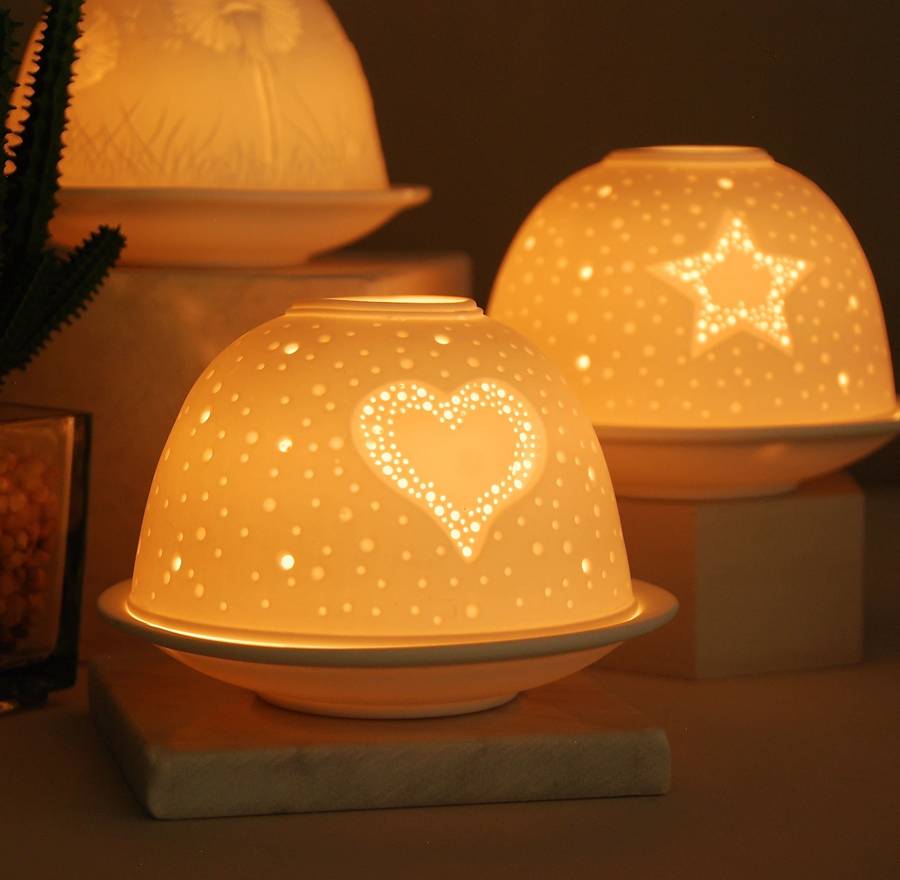 luna porcelain tea light holders by penelopetom