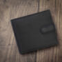 Personalised Mens Black And Brown Leather Wallet Rfid, thumbnail 4 of 8