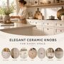 Sunflare Blossom Round Shaped Ceramic Knob, thumbnail 6 of 9