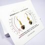 February Birthstone Heart Drop Earrings Gift, thumbnail 4 of 6