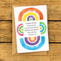 Rainbow Friendship Poem Greeting Card, thumbnail 3 of 4
