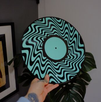 Swirl Upcycled 12' Lp Vinyl Record Decor, 5 of 11