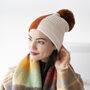 Two Tone Chenille Knit Hat, thumbnail 4 of 4