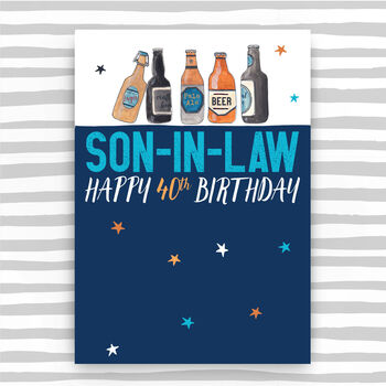 Son In Law Birthday Card Age 30 40 50, 2 of 3