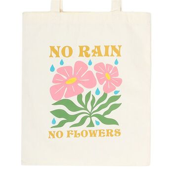 No Rain No Flowers Tote Bag, 2 of 2
