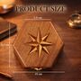 Handmade Hexagon Wooden Box With Star, thumbnail 9 of 10