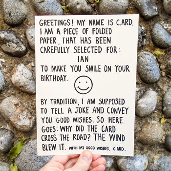 Joke Personalised Birthday Card, 2 of 4