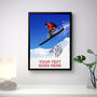 Personalised Skier Jumping Print, thumbnail 2 of 7