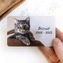 Personalised Pet Remembrance Photo Metal Wallet Card, thumbnail 3 of 5