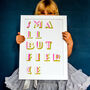 'Small But Fierce' Typographic Print Gift For Children, thumbnail 4 of 5