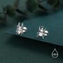 Sterling Silver Mismatched Beetle 16g Flat Back Stud Earrings, thumbnail 1 of 11