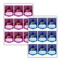 Eid Mubarak Gift Sticker Label Sheets 36pk Blue And Purple, thumbnail 1 of 4