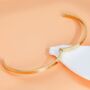 Minimalist Gold Polaris Guiding Heart Bangle Bracelet, thumbnail 4 of 10