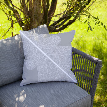 Oak Leaf Outdoor Cushion For Garden Furniture, 4 of 8