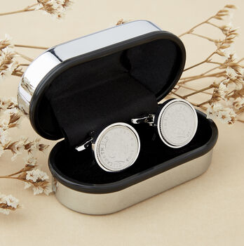 Personalised Grooms Party Wedding Cufflinks, 6 of 11