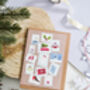 Pack Of Illustrated Christmas Postage Stamp Cards, thumbnail 4 of 4