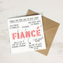 Personalised 'Things That Make You Fiancé' Card, thumbnail 4 of 4