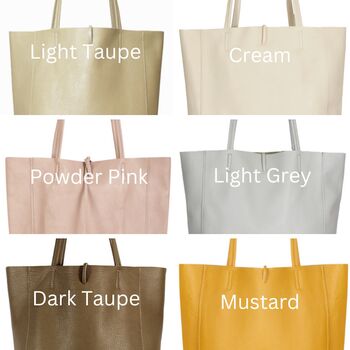 Personalised Real Leather Tote Bag, 12 of 12