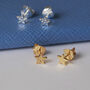 Star Stud Earrings, 18k Gold Vermeil Or Sterling Silver, thumbnail 4 of 7