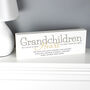 Personalised Grandchildren Wooden Sign, thumbnail 1 of 4