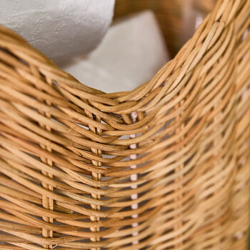 Fluted Toilet Roll Holder And Basket, 6 of 6