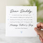 Dear Daddy Father's Day Card From Bump, thumbnail 1 of 3