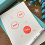 'Pop – Love, Fizz, Cake' Letterpress Celebration Card, thumbnail 1 of 3