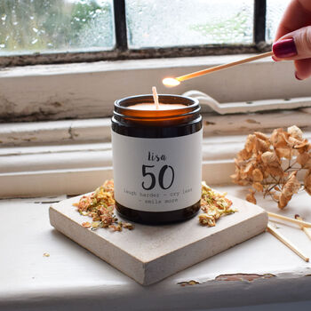 Personalised 50th Birthday Candle, 2 of 4