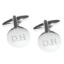 Personalised Silver Plated Cufflinks, thumbnail 1 of 3