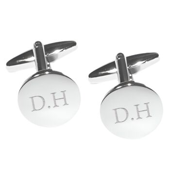 Personalised Silver Plated Cufflinks, 7 of 12