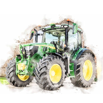 Tractor Personalised Portrait, 7 of 7
