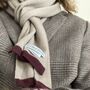 Unisex Cashmere Knitted Scarf, thumbnail 2 of 6