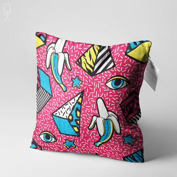 Cushion Cover Geometric Icons On The Pink, 3 of 7